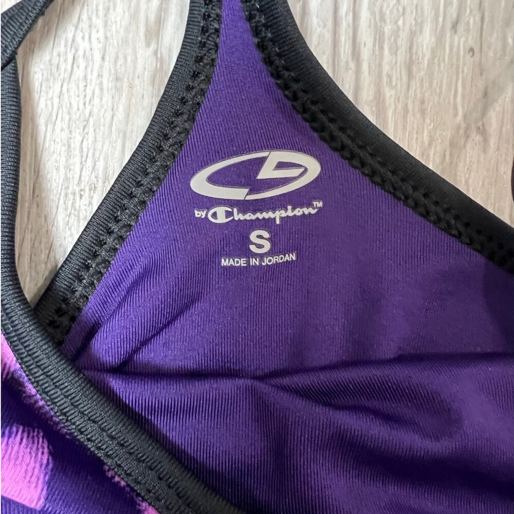 C9 by Champion Athletic Tank Top Purple Pink Print Workout Top Size S - Picture 4 of 9
